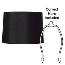 Load image into Gallery viewer, Black Hardback Drum Shade 13x14x10.25 (Spider) - Brentwood
