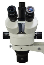 Load image into Gallery viewer, OMAX 3.5X-90X Zoom Trinocular Dual-Bar Boom Stand Stereo Microscope
