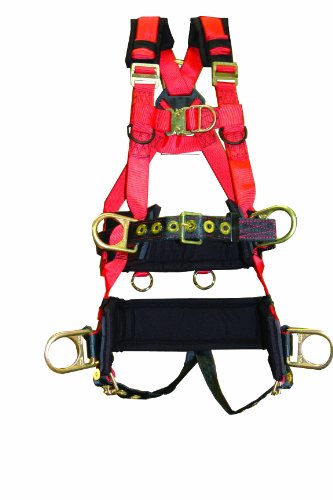 Elk River 66611 EagleTower Polyester/Nylon LE 6 D-Ring Harnesses with Quick-Connect Buckles, Small