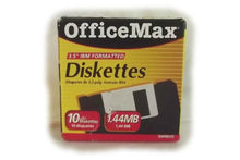 Load image into Gallery viewer, Office Max 3.5 Diskettes IBM Formatted 10/Pack 1.44MB OfficeMax 3.5&quot; Diskettes
