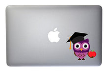 Load image into Gallery viewer, Cute Graduation Owl - 5 Inch Full Color Vinyl Decal For Macbook, Laptop, or other accessories

