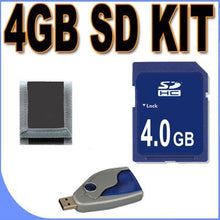 Load image into Gallery viewer, 4GB SD/HC Memory Card Secure Digital BigVALUEInc Accessory Saver Bundle for Canon Cameras
