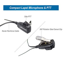 Load image into Gallery viewer, abcGoodefg 2 Two Way Radio Earpiece for Motorola Talkabout Cobra Radios, 1 Pin 2.5mm Covert Acoustic Tube Walkie Talkie Earpiece Headset with PTT Mic, 2 Pack
