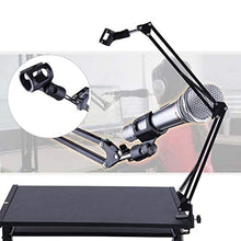 Load image into Gallery viewer, Haly Universal Microphone Stand Bracket Professional Desktop Microphone Stand Adjustable Metal Stand Live
