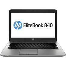 Load image into Gallery viewer, HP EliteBook 840 G2 P0C58UT#ABA Laptop (Windows 7 Pro, Intel Dual Core i5, 14&quot; LED-lit Screen, Storage: 256 GB, RAM: 8 GB) Black
