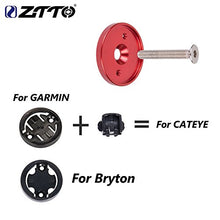 Load image into Gallery viewer, GZCRDZ MTB Road Bike Computer Holder stem top Cap Bicycle Stopwatch GPS Ultralight Mount for Garmin Bryton CATEYE (Red)
