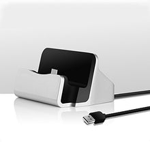 Load image into Gallery viewer, Type C Charger Dock, Yeworth Durable USB Type-C Charger Cradle USB C Charging Station Stand [Fast Charging] Compatible with Moto Z/Z Play, Google Pixel/Pixel XL (Silver)
