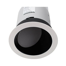 Load image into Gallery viewer, Lightolier C4P20LBKW Recessed Downlight Calculite 4&quot; Lensed Wall Washer Specular Black, White Flange
