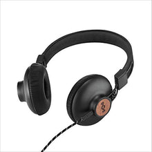 Load image into Gallery viewer, House of Marley Positive Vibration 2: Over-Ear Wired Headphones with Microphone, Plush Ear Cushions, and Sustainable Materials (Black)
