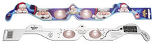Load image into Gallery viewer, 10 3D Paper Glasses, Holiday Specs, Santa Claus, Bulk
