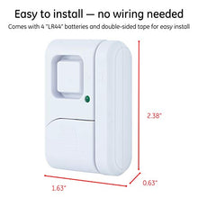 Load image into Gallery viewer, GE Personal Security Window/Door Alarm, 2-Pack, DIY Home Protection, Burglar Alert, Wireless Alarm, Off/Chime/Alarm, Easy Installation, Ideal for Home, Garage, Apartment, Dorm, RV and Office, 45115
