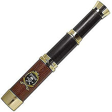 Load image into Gallery viewer, Amscan 840853 Black Pirate Spyglass Telescope, 1 Piece Black/Brown, 12&quot;
