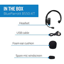 Load image into Gallery viewer, BlueParrott B550-XT Voice-Controlled Bluetooth Headset  Industry Leading Sound with Long Wireless Range, Extreme Comfort and Up to 24 Hours of Talk Time
