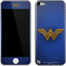 Load image into Gallery viewer, Skinit Decal MP3 Player Skin Compatible with iPod Touch (5th Gen&amp;2012) - Officially Licensed Warner Bros Wonder Woman Large Logo Design
