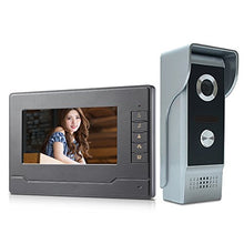 Load image into Gallery viewer, AMOCAM Video doorphone System, 7&quot; Monitor Wired Video Intercom Door Phone Doorbell HD Aluminum Alloy Camera Kits Support Unlock, Monitoring, Dual-Way Intercom for Villa House Office Apartment
