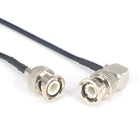BNC Antenna Cable BNC Male to BNC Male RA 90 Degree RF Coax Connector Extension