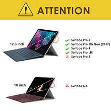 Load image into Gallery viewer, MoKo Case Fit Microsoft Surface Pro 7 / Pro 6 / Pro 5 / Pro 2017 / Pro 4 / Pro LTE, All-in-One Protective Rugged Cover Case with Pen Holder, Hand Strap, Compatible with Type Cover Keyboard - Black
