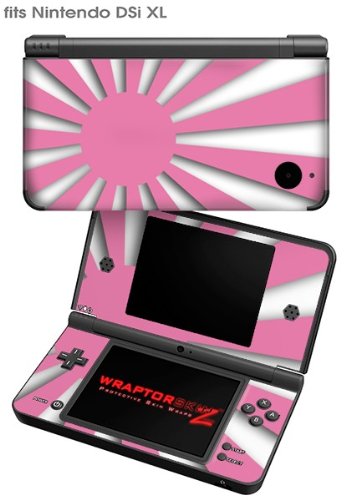 Nintendo DSi XL Skin - Rising Sun Japanese Flag Pink