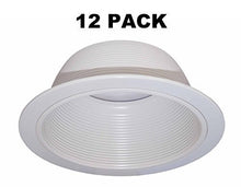 Load image into Gallery viewer, 6&quot; Inch White Baffle Recessed Can Light Trim Replaces HALO 310 W JUNO 24W-WH - 12 PACK
