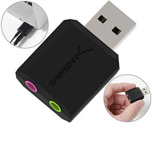 Load image into Gallery viewer, Sabrent USB External Stereo Sound Adapter for Windows and Mac. Plug and Play No Drivers Needed. (AU-MMSA)
