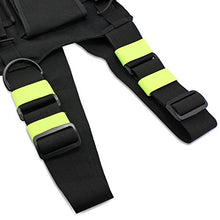 Load image into Gallery viewer, abcGoodefg Radio Chest Harness Pack Front Pocket Pouch Bag Holster EMS Vest Rig with Reflective Fluorescent Green Band for Two Way Radio Walkie Talkie (Rescue Essentials)
