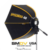 SMDV DIFF60 SPEEDBOX-S60 - Professional 24-Inch (60cm) Rigid Quick Folding Hexagonal Softbox for Speedlight Speedlite Flash