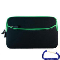 Gizmo Dorks Neoprene Zipper Sleeve Case Cover (Black Green) for Kobo Arc eReader