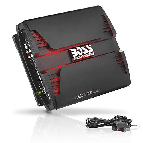 BOSS Audio Systems PF1800 4 Channel Car Amplifier - 1800 Watts, Full Range, Class A-B, 2-4 Ohm Stable, Mosfet Power Supply, Bridgeable
