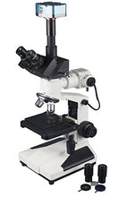 Load image into Gallery viewer, Radical 800x Professional Trinocular Hair Fibre Wood Paint Metallurgical LED Reflected Light Industrial Microscope w 3.5 Mpix Camera
