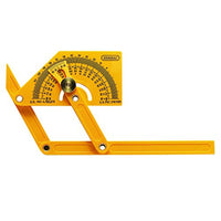 General Tools 29 Plastic Protractor And Angle Finder, Outside, Inside, Sloped Angles, 0â° To 180â°