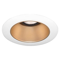 Juno Lighting 447WHZ-WH 4-Inch Adjustable Cone Recessed Trim, Wheat Haze with White Trim