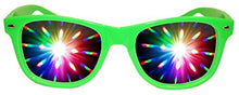Load image into Gallery viewer, Fireworks Prism Diffraction GREEN Plastic Glasses - For Laser Shows, Raves - Laser-Eye Glasses(tm)
