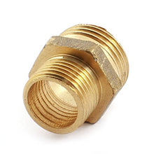 Load image into Gallery viewer, uxcell 1/2PT x 3/8PT Male to Male Thread Hex Nipple Fitting Pipe Connector
