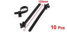 Load image into Gallery viewer, uxcell 124mm x 8.2mm Black Nylon Auto Parts Push Mount Cable Ties Cord 10 Pcs
