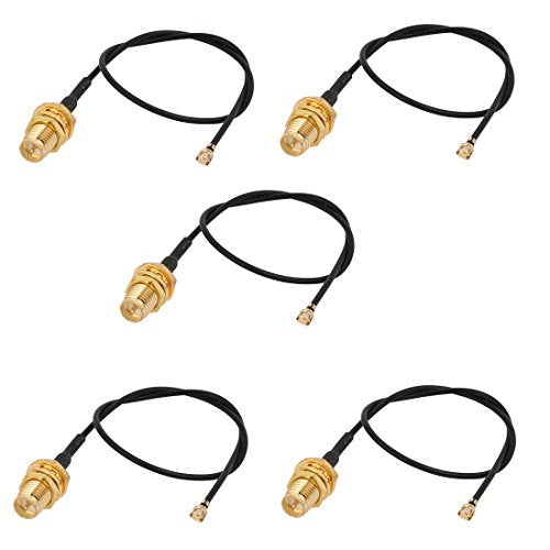 Aexit RF1.37 Soldering Distribution electrical Wire IPEX to SMA Antenna Wireless WiFi Pigtail Cable 20cm 5pcs