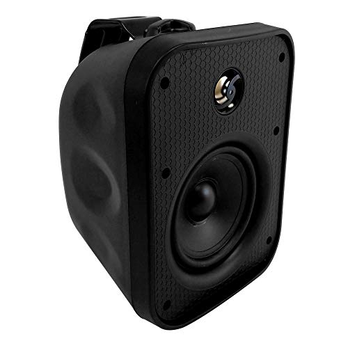 5.25 Inch Indoor/Outdoor Wall Mounted Speaker (Single) - 70V/100V - 120W Max - IP56 Rated - Black
