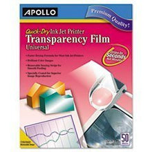Load image into Gallery viewer, MotivationUSA Quick-Dry Transparency Film, Removable Sensing Stripe, Letter, Clear, 50/Box

