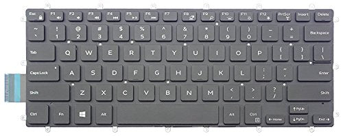 New US Black Backlit English Laptop Keyboard (Without Frame) Replacement for Dell Inspiron 15 7000 Series 15-7560 15 7560 P61F001 0M9DMK NSK-EB0BC Light Backlight