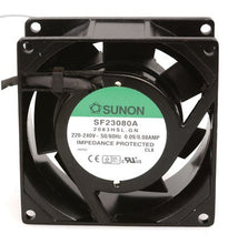 Load image into Gallery viewer, SUNON SF23080A/2083HSL.GN AC Fan Sleeve, 220 Volt, 30 CFM, 12&quot; Leads, UL/CSA/TUV, 80 mm L x 80 mm W x 38 mm H

