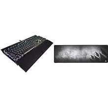 Load image into Gallery viewer, CORSAIR K70 RGB MK.2 Mechanical Gaming Keyboard - USB Passthrough &amp; Media Controls - Tactile &amp; Clicky - Cherry MX Blue - RGB LED Backlit and CORSAIR MM300 - Extended Mouse Mat
