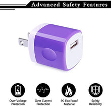 Load image into Gallery viewer, USB Charger,Charging Block 5-Pack 1A/5V USB Power Home Travel Adapter Wall Charger Cube Brick Box Base Head Compatible for iPhone 14 13 12 11 X 8 7 6 Plus 5S,iPad,Samsung,LG,Moto,Tablet,Android Phone
