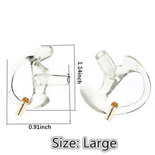 Load image into Gallery viewer, Lsgoodcare Ear Mold Earbuds Clear, Silicone Insert Earmolded Earpiece Ear Buds (Left and Right Ear) for 2 Way Acoustic Tube Radio, Soft Walkie Talkie Earmould Replacement Large Size
