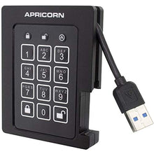 Load image into Gallery viewer, Apricorn Aegis Padlock 240 GB SSD 256-Bit, FIPS 140-2 Level 2 Validated Ruggedized USB 3.0 Encrypted External Portable Drive
