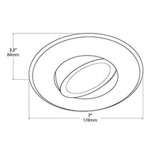 Load image into Gallery viewer, NICOR Lighting 5/6 inch LED Gimbal Downlight Retrofit Kit, 4000K White (DLG56-10-120-4K-WH)
