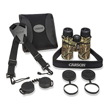 Load image into Gallery viewer, Carson 3D Series 10x42mm High Definition Compact and Waterproof Binoculars with ED Glass, Mossy Oak Camouflage (TD-042EDMO)

