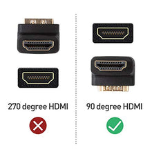 Load image into Gallery viewer, Cable Matters 2-Pack Right Angle HDMI Adapter (90 Degree HDMI Right Angle) with 4K and HDR Support
