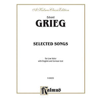 Selected Songs Book Voice By Edvard Grieg