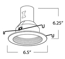 Load image into Gallery viewer, [6-Pack] PROCURU 5&quot; White Baffle Metal Trim for Recessed Can Light (Replaces Halo 5001P) - Compatible with LED, Incandescent, CFL, Halogen Bulbs (White (6-Pack))
