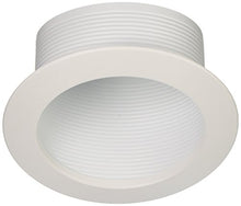 Load image into Gallery viewer, Nicor Lighting 6 In. White Recessed Slope Trim With Baffle (17711)
