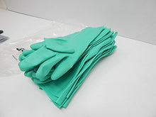Load image into Gallery viewer, MAPA StanSolv A-490 Nitrile Mediumweight Glove, Chemical Resistant, 0.015&quot; Thickness, 12-1/2&quot; Length, Size 8, Green (Bag of 12 Pairs)
